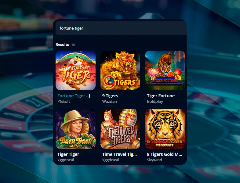 Pesquisar o jogo Fortune Tiger