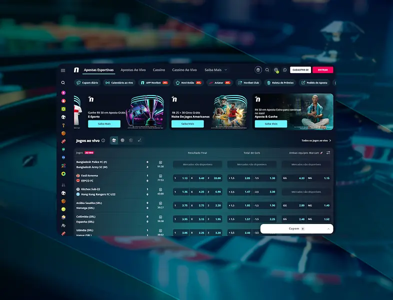 Página oficial do cassino.